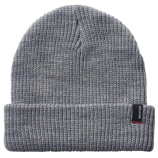 BRIXTON HATS | Heist Knit Beanie Hat | 502706 | lead | LIGHT HEATHER GREY
