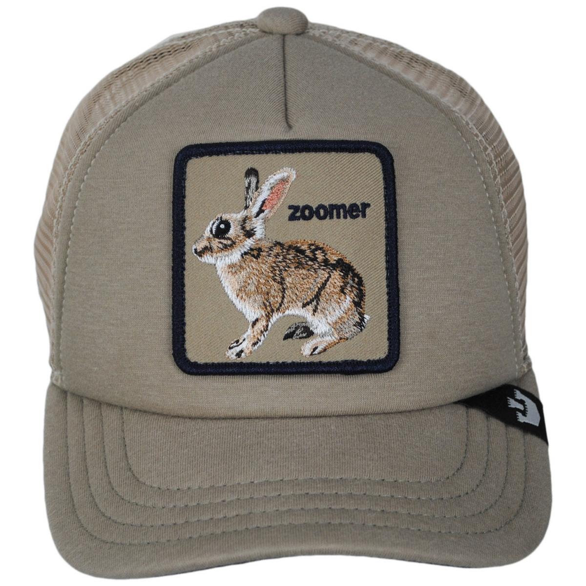 Goorin Bros | Kid's Ok Zoomer Mesh Trucker Snapback Baseball Cap | 508929 | front | TAN