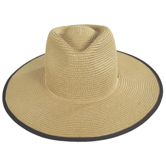 BRIXTON HATS | Santiago Toyo Straw Rancher Fedora Hat | 104049 | front | NATURAL