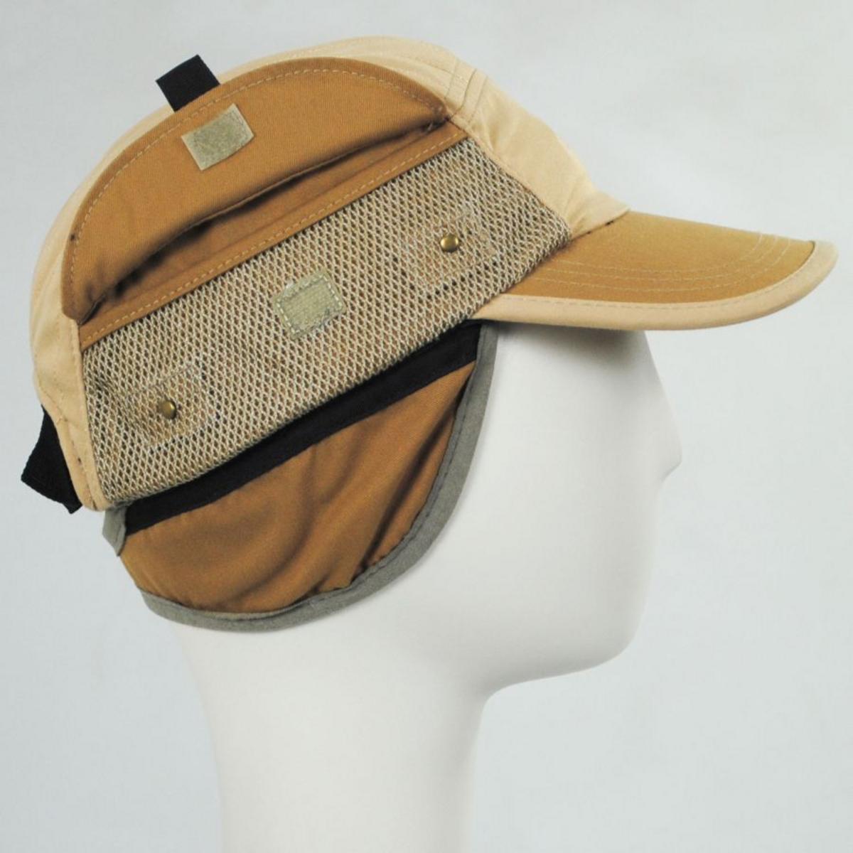 Dorfman Pacific | Squall Waterproof Earflap Ball Cap | 200347 | profile | TAN