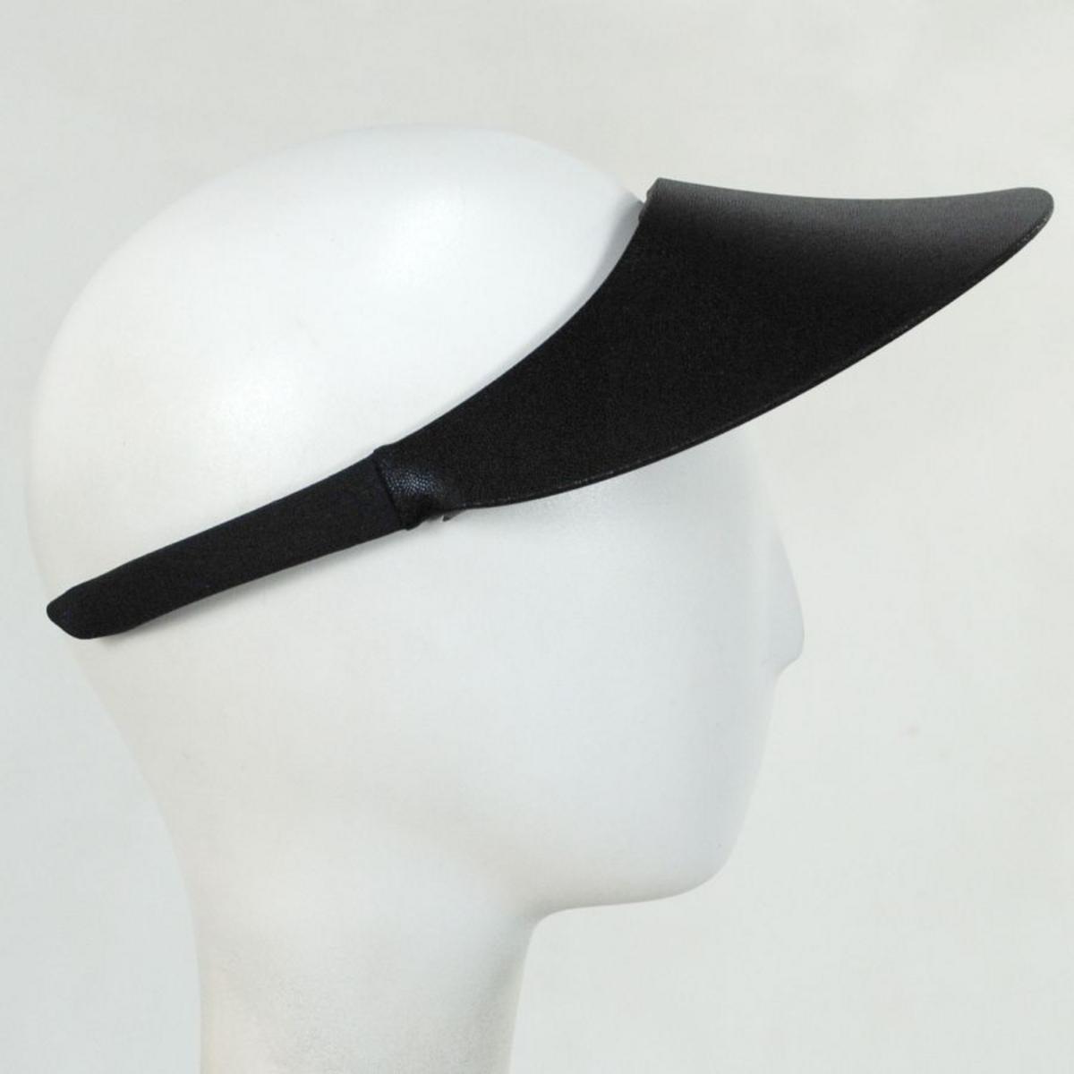 No Headache | Shimmer Midsize Visor | 195908 | profile | BLACK