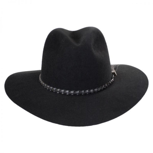 Biltmore | Crossroads 6X Fur Felt Western Hat | 130235 | front | BLACK