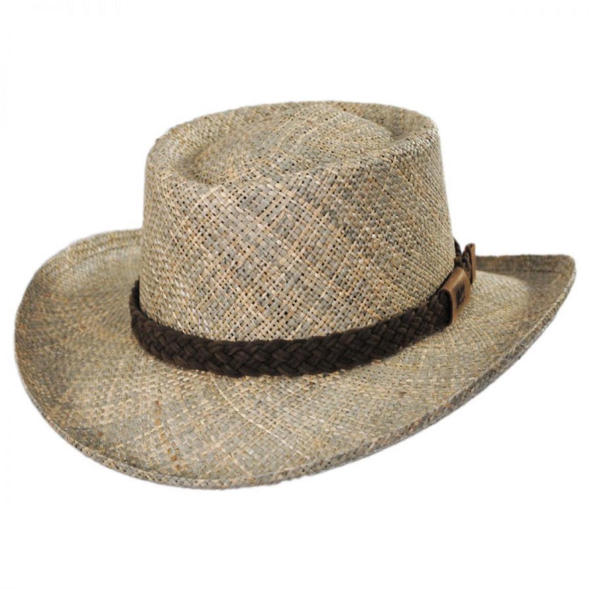 Bailey 1922 | Melton LiteStraw Seagrass Gambler Hat | 127853 | lead | NATURAL