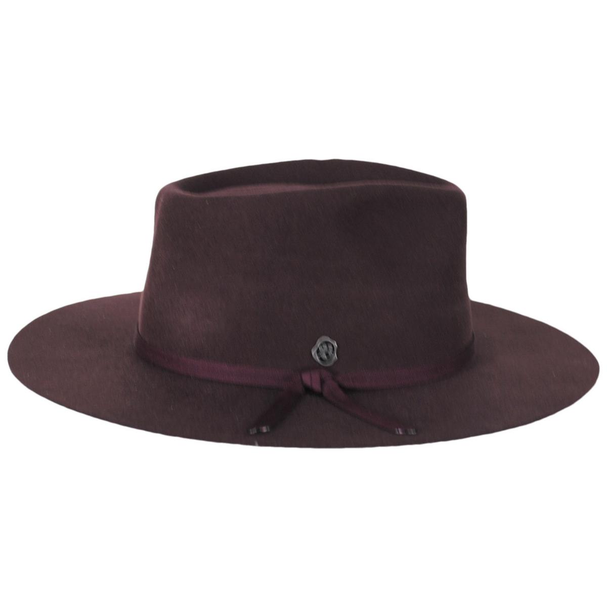 Biltmore | V.C. Whiskey Glass Wool Felt Rancher Fedora Hat | 130293 | profile | WINE