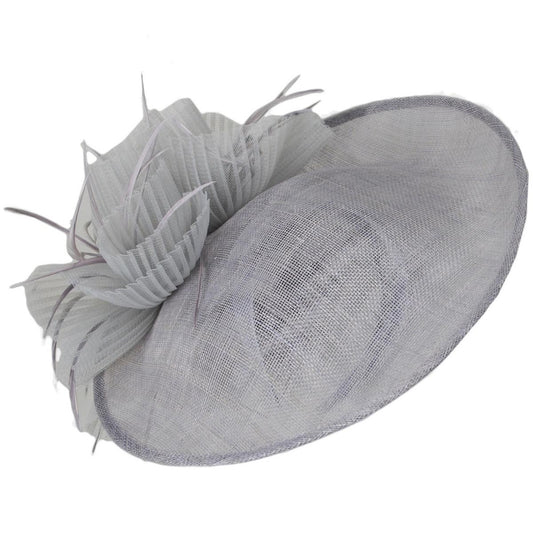 Kathy Jeanne | Fruncido Sinamay Straw Fascinator Hat | 122429 | lead | GREY
