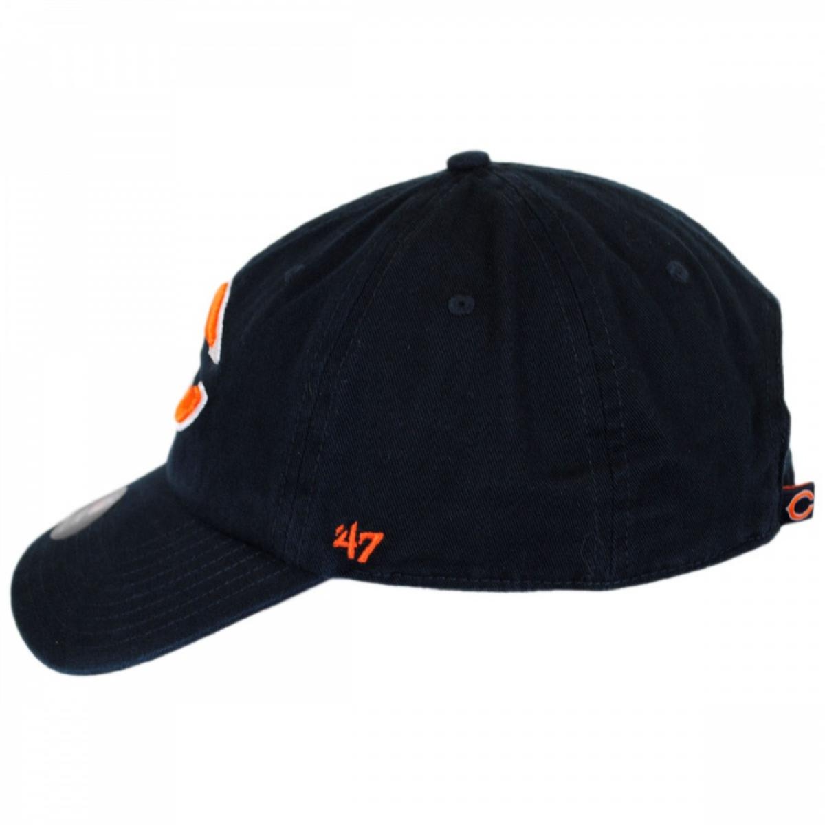 47 Brand | Chicago Bears NFL Clean Up Strapback Baseball Cap Dad Hat | 203810 | profile | NAVY
