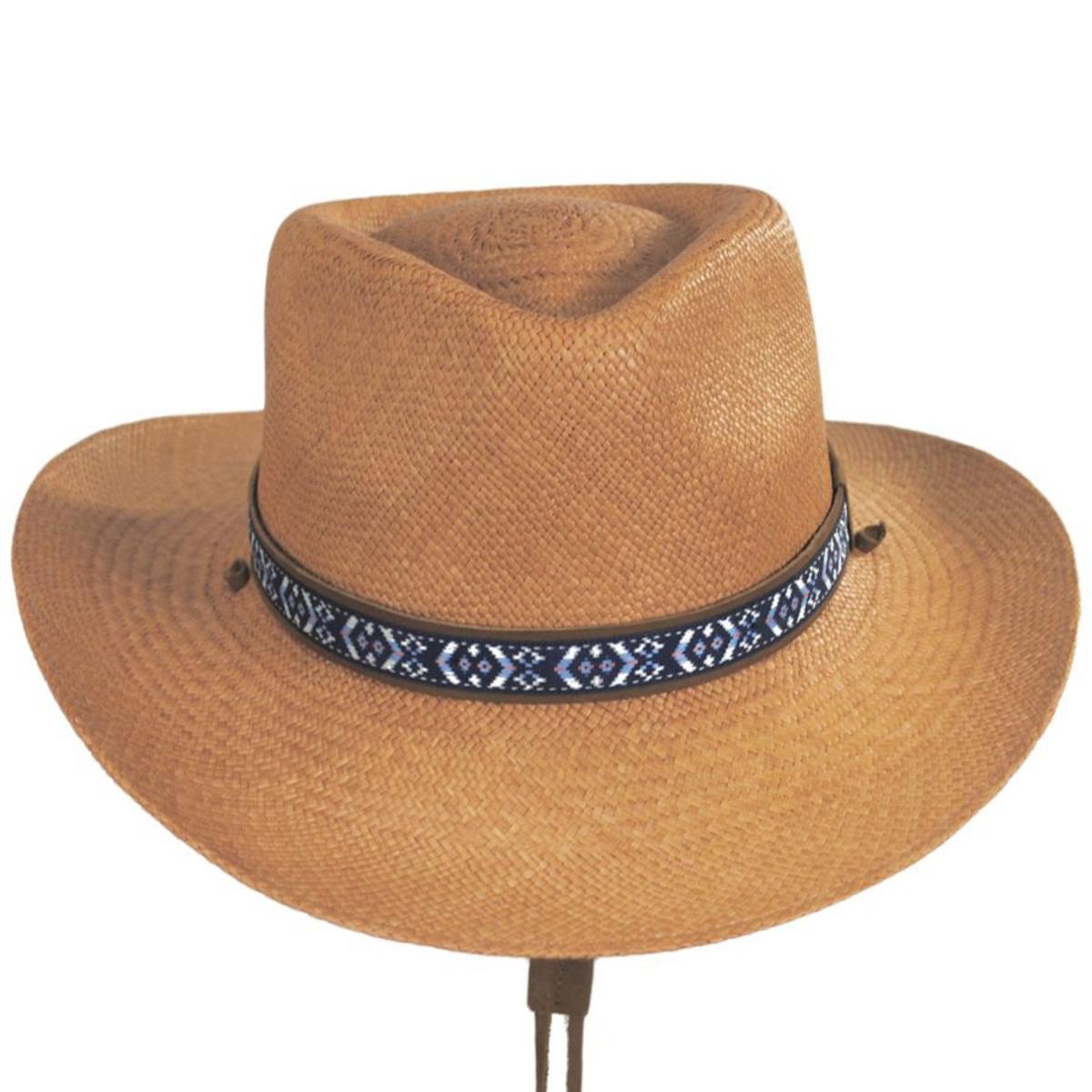 Bigalli | Tribu Panama Straw Outback Hat | 129232 | front | PUTTY