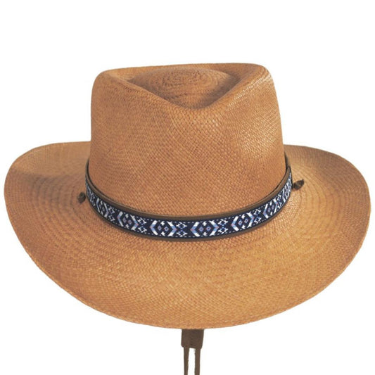 Bigalli | Tribu Panama Straw Outback Hat | 129232 | front | PUTTY
