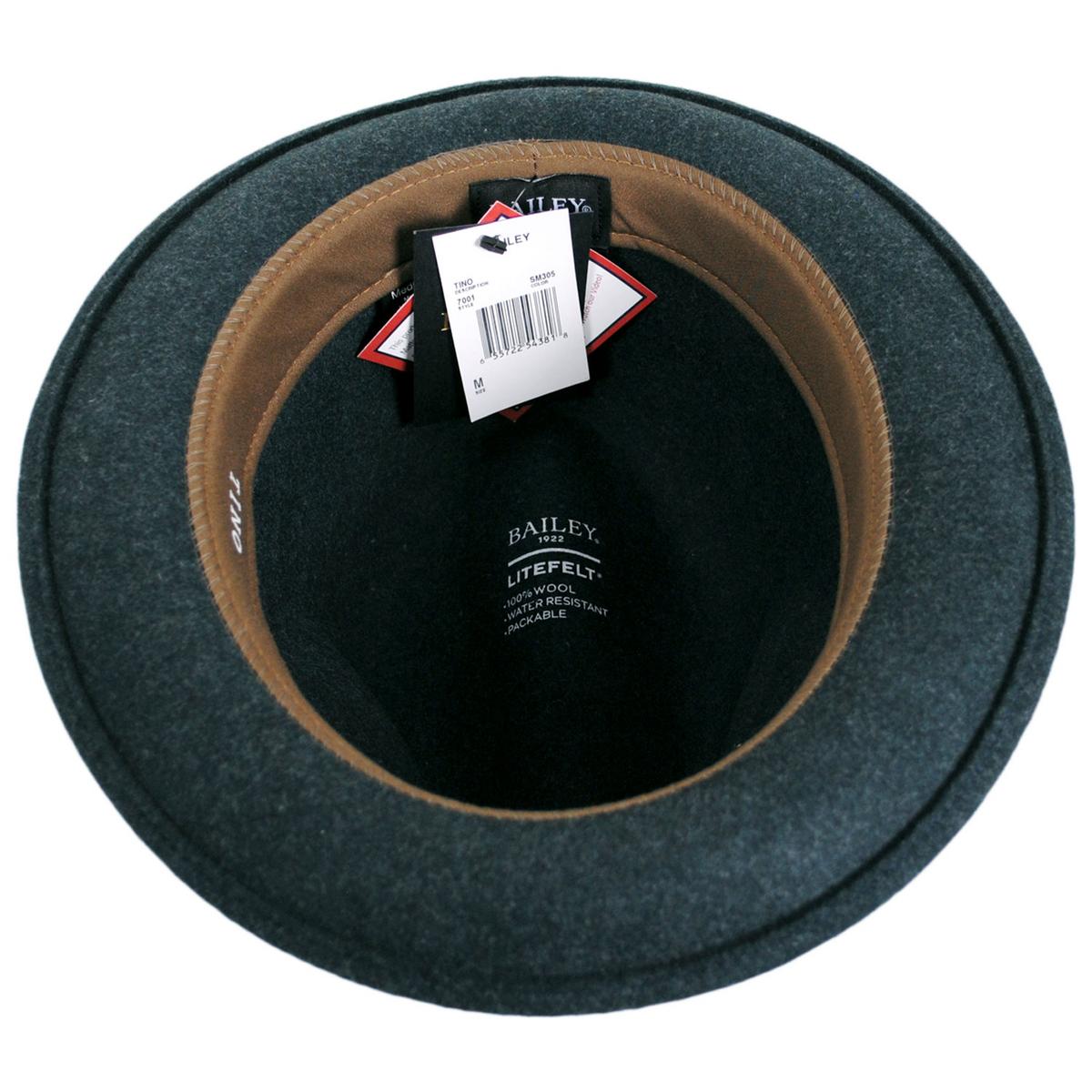 Bailey 1922 | Tino Wool LiteFelt Trilby Fedora Hat - Fashion Colors | 130008FW24 | under | SEAMOSS MIX