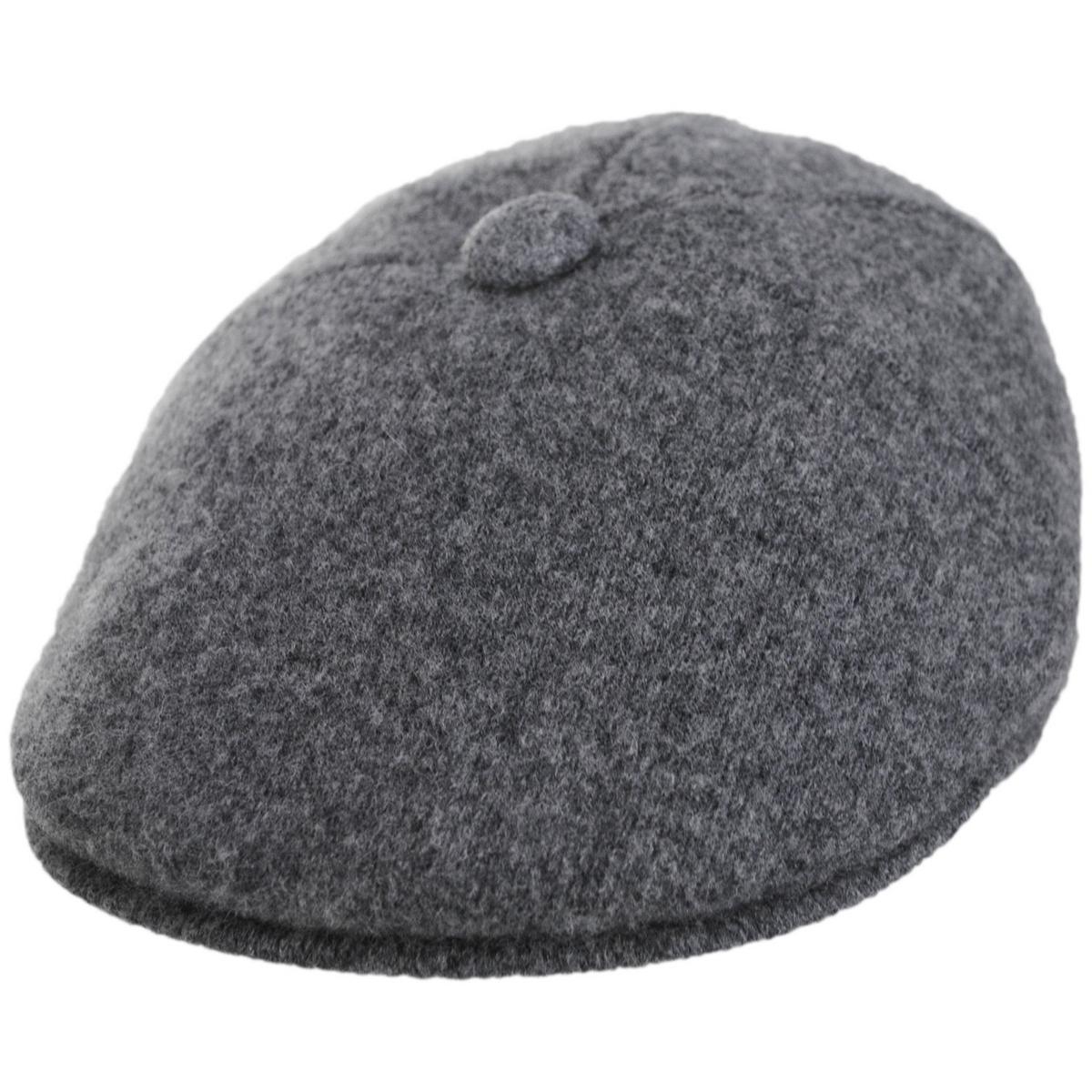 Kangol | Wool 575 Panel Flat Cap | 160837 | lead | FLANNEL