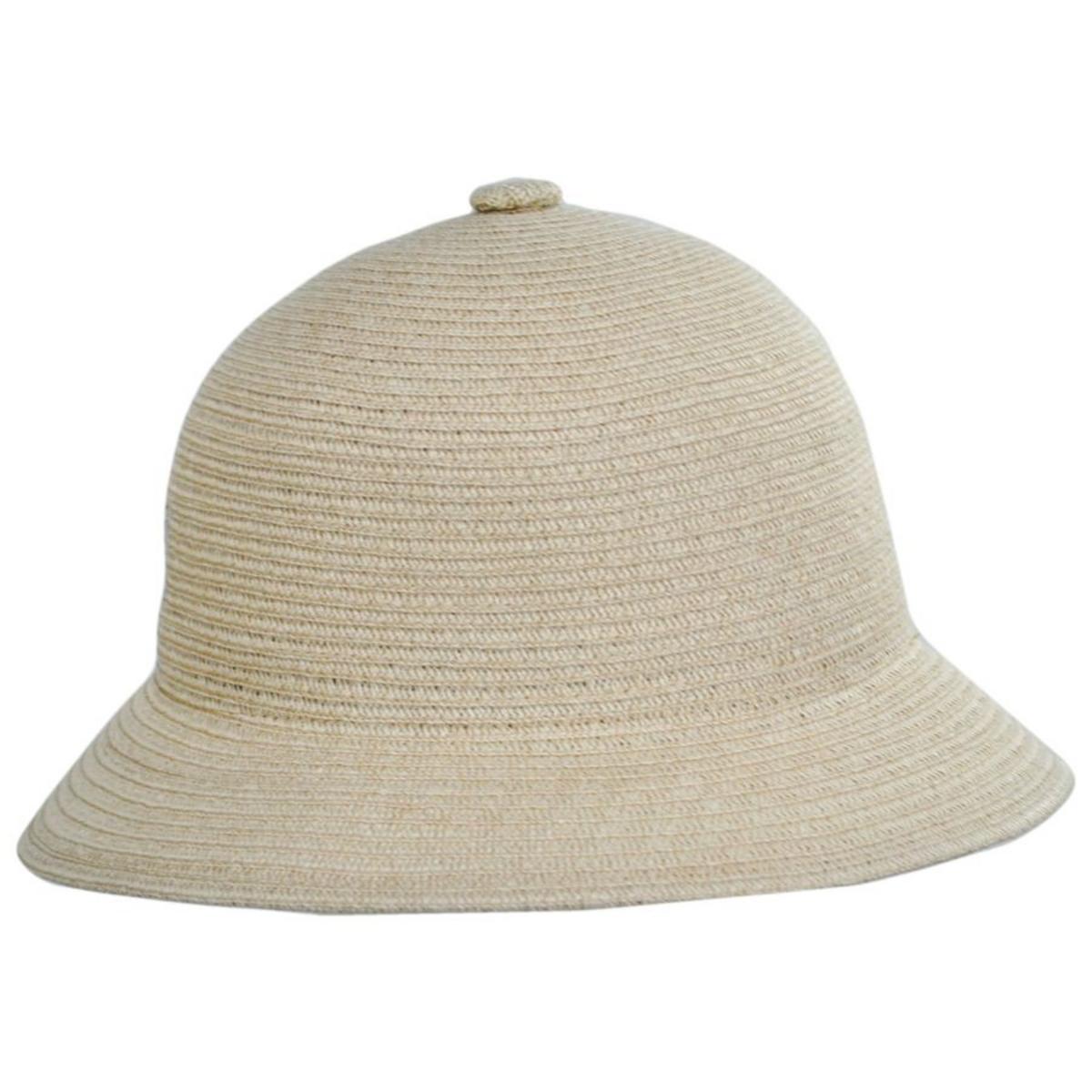 Kangol | Linen Braid Casual Bucket Hat | 185805 | profile | NATURAL LINEN