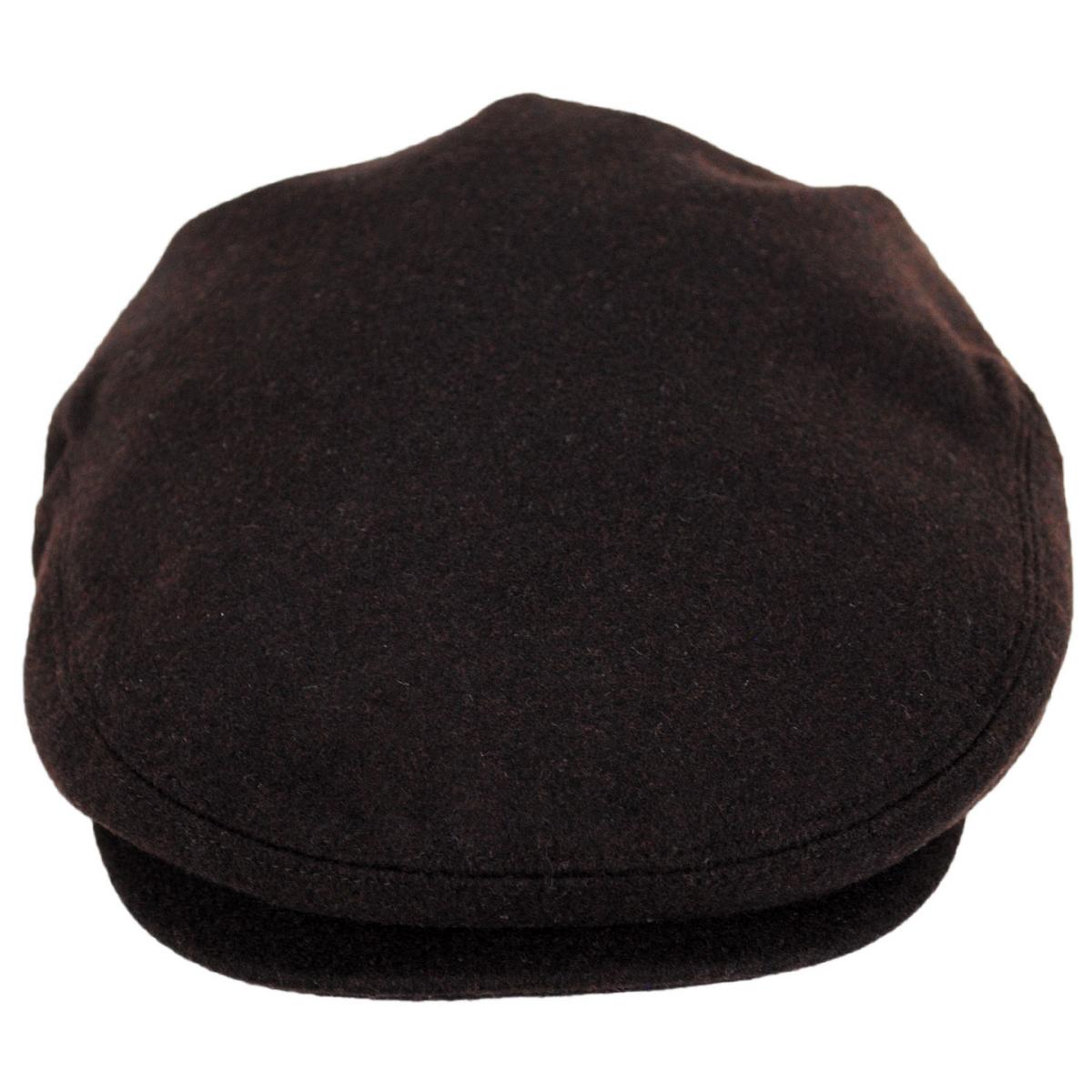 Jaxon Hats | Wholesale Harlem Wool Blend Ivy Cap B2B Pre-Pack | B2B167733 | front | CHOCOLATE BROWN