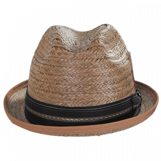 NEW YORK HAT CO | Coconut Straw Stingy Fedora Hat | 128404 | front | NATURAL