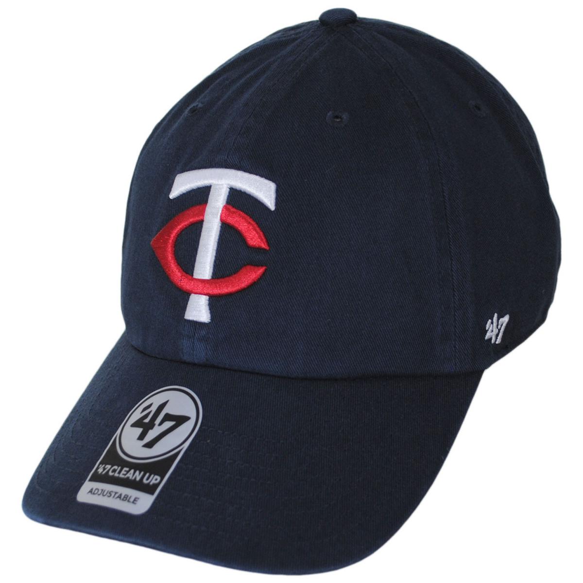 47 Brand | Minnesota Twins MLB Clean Up Strapback Baseball Cap Dad Hat | 203431 | lead | NAVY