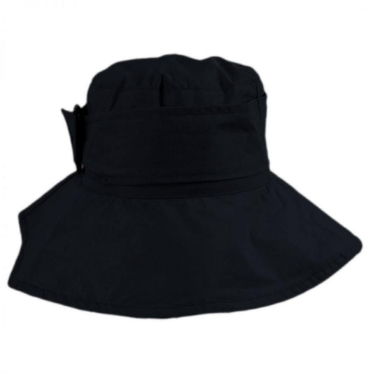 Jeanne Simmons | Buckle Rain Bucket Hat | 106526 | front | BLACK
