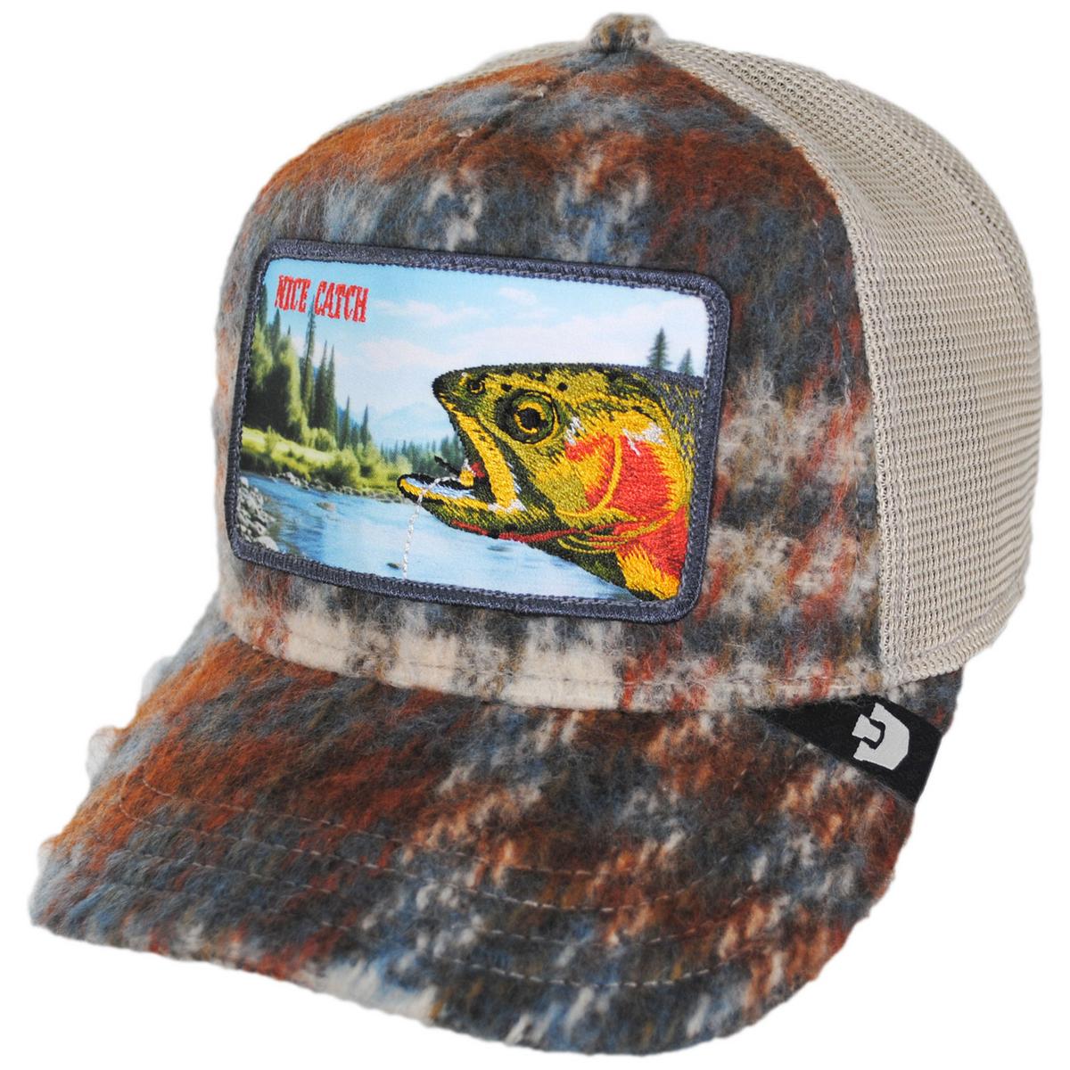 Goorin Bros | Down by the River Plaid Mesh Trucker Snapback Baseball Cap | 200744 | lead | PLAID