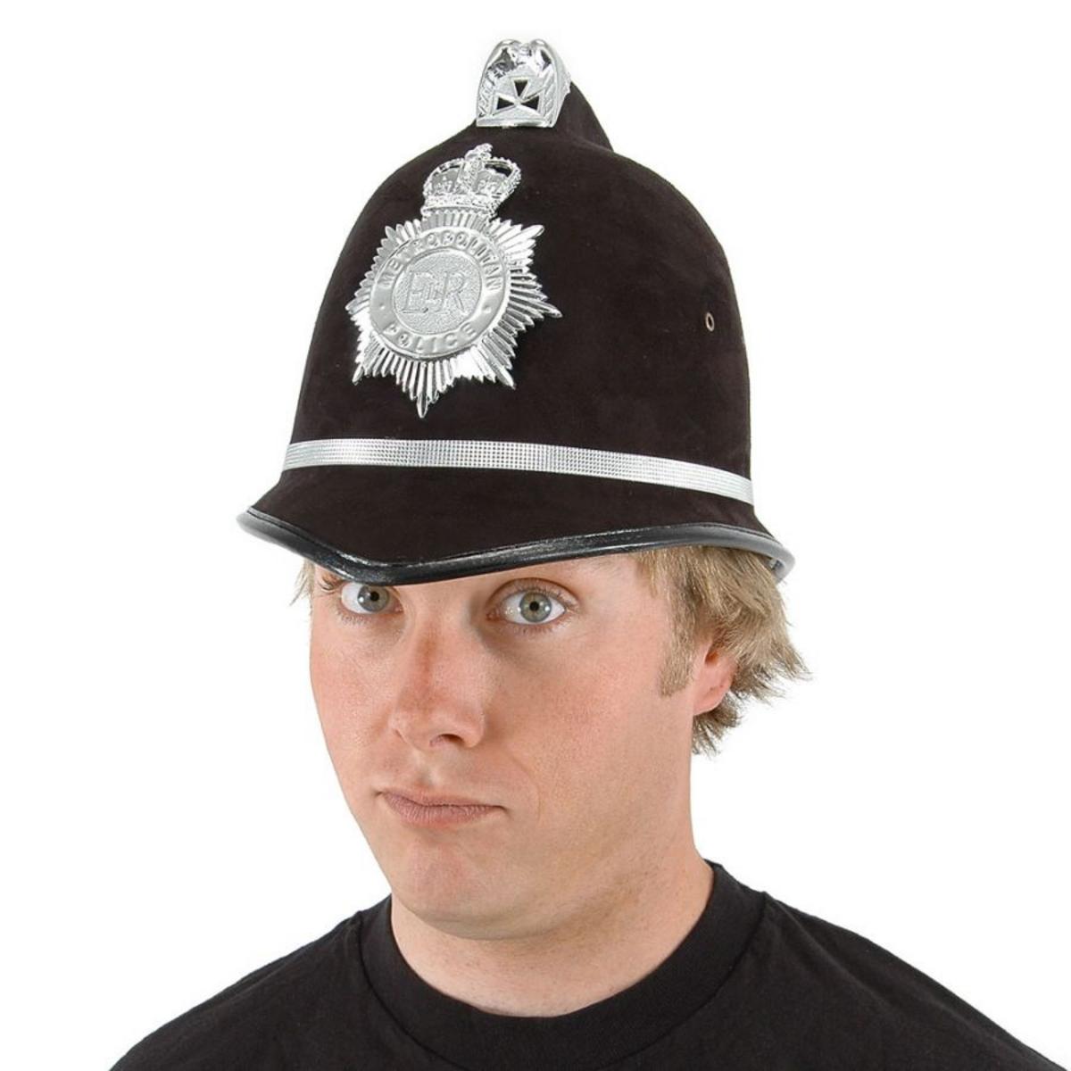 Elope | British Bobby Helmet | 190313 | front | BLACK/SILVER