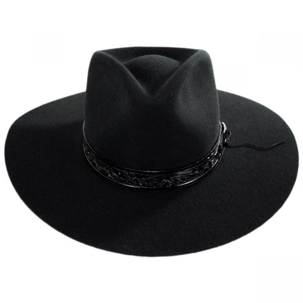 Stetson | John Wayne McNally Wool Felt Western Hat | 130700 | front | BLACK