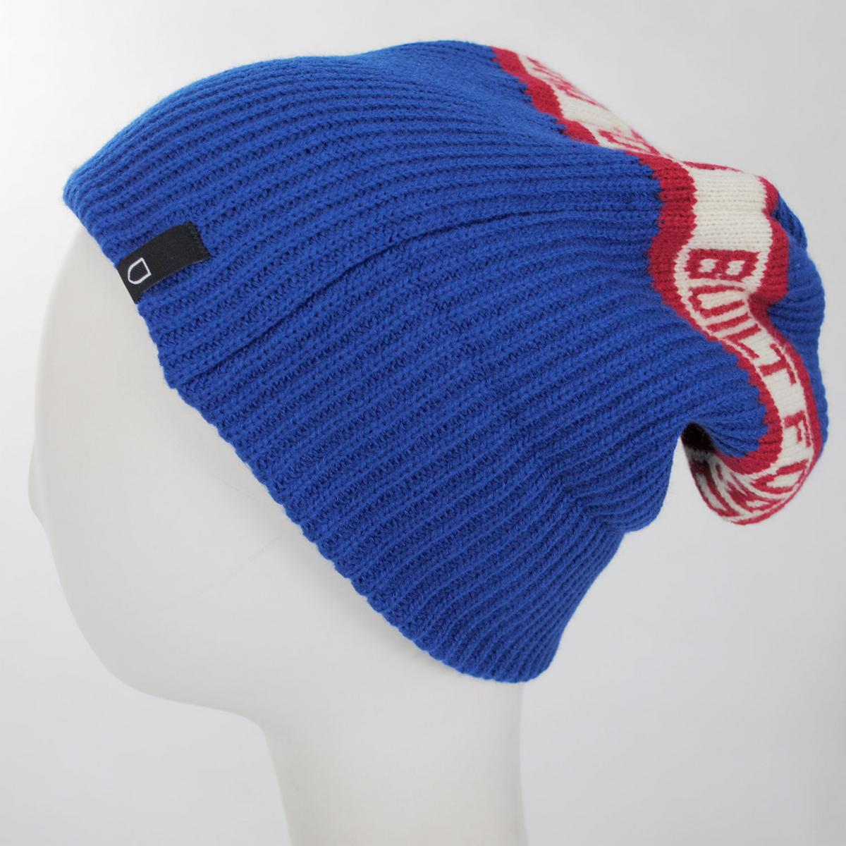 BRIXTON HATS | Ford Built Tough Acrylic Knit Beanie Hat | 502732 | detailone | FORD BLUE