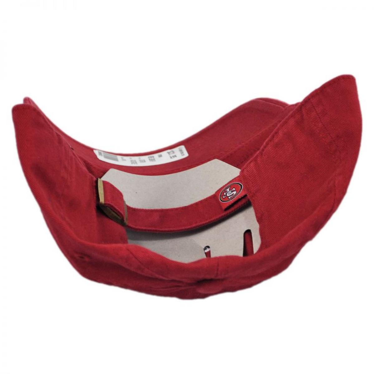 47 Brand | San Francisco 49ers NFL Clean Up Strapback Baseball Cap Dad Hat | 203780 | under | RED