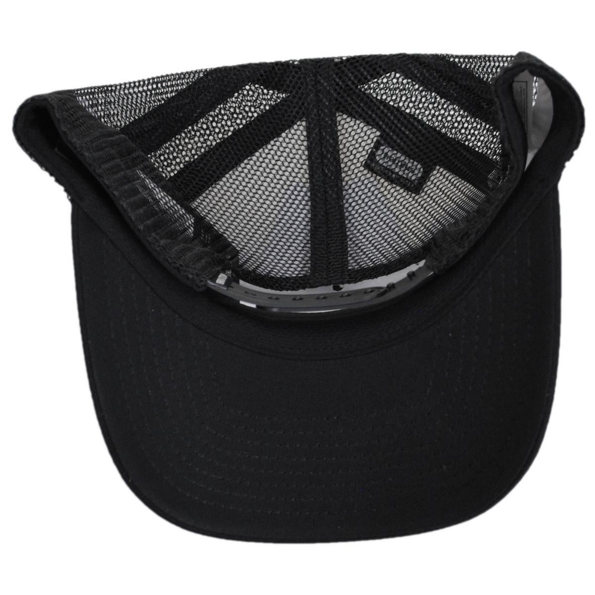 BRIXTON HATS | Ranching Club Mesh Trucker Snapback Baseball Cap | 201886 | under | BLACK/OFF WHITE