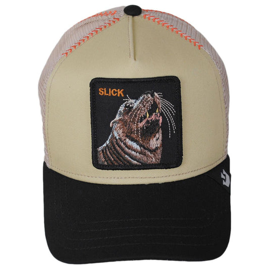 Goorin Bros | Seal Mesh Trucker Snapback Baseball Cap | 200715 | front | BEIGE