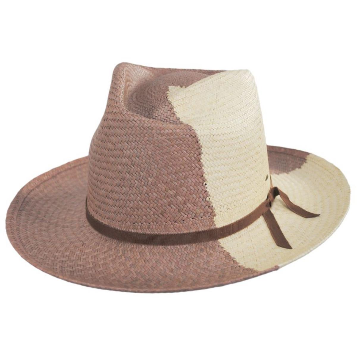 Bailey 1922 | Boreal Panama Straw Fedora Hat | 127735 | lead | TAWNY/NATURAL
