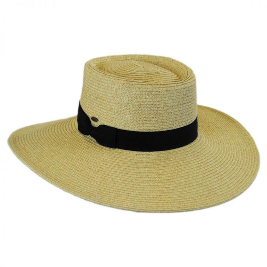 Scala | Toyo Straw Wide Brim Planter Hat | 101489 | lead | NATURAL