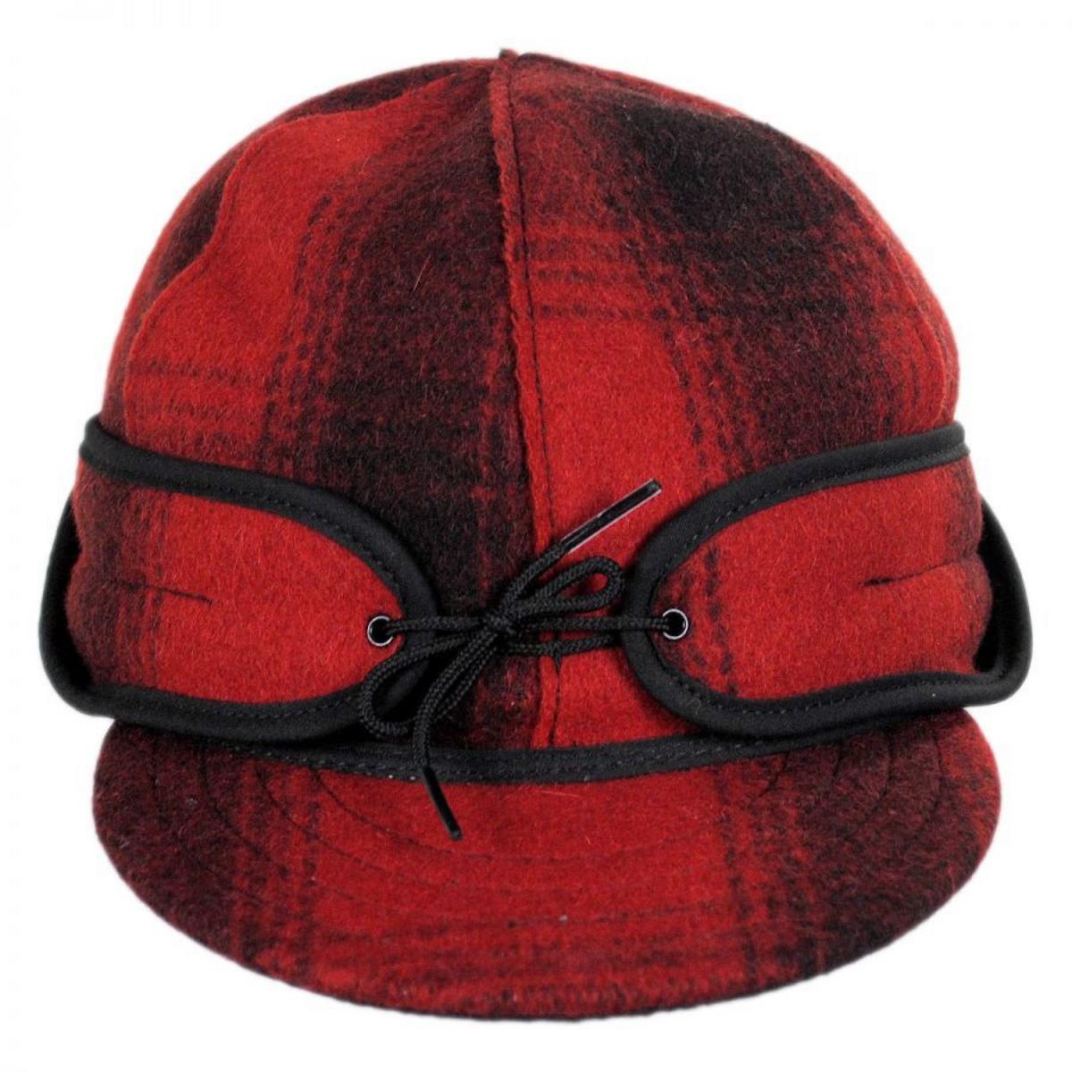 Stormy Kromer | Rancher Wool Cap | 220701 | front | RED/BLACK