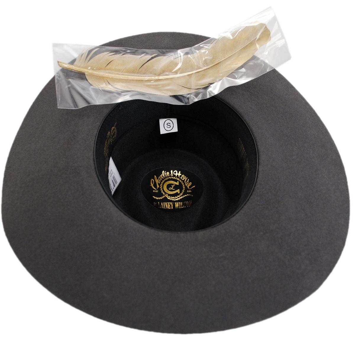 Charlie 1 Horse | Lainey Wilson Smoke Ain't Clear Wool Felt Western Hat | 124965 | under | GRANITE