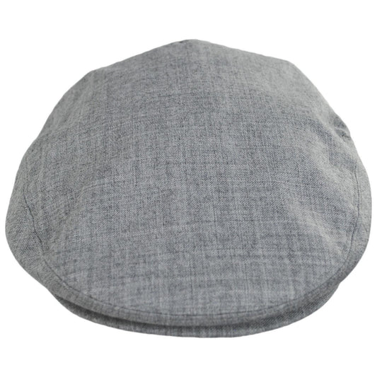 Baskerville Hat Company | Kensington Wool Twill Ivy Cap | 167666 | front | HEATHER GREY