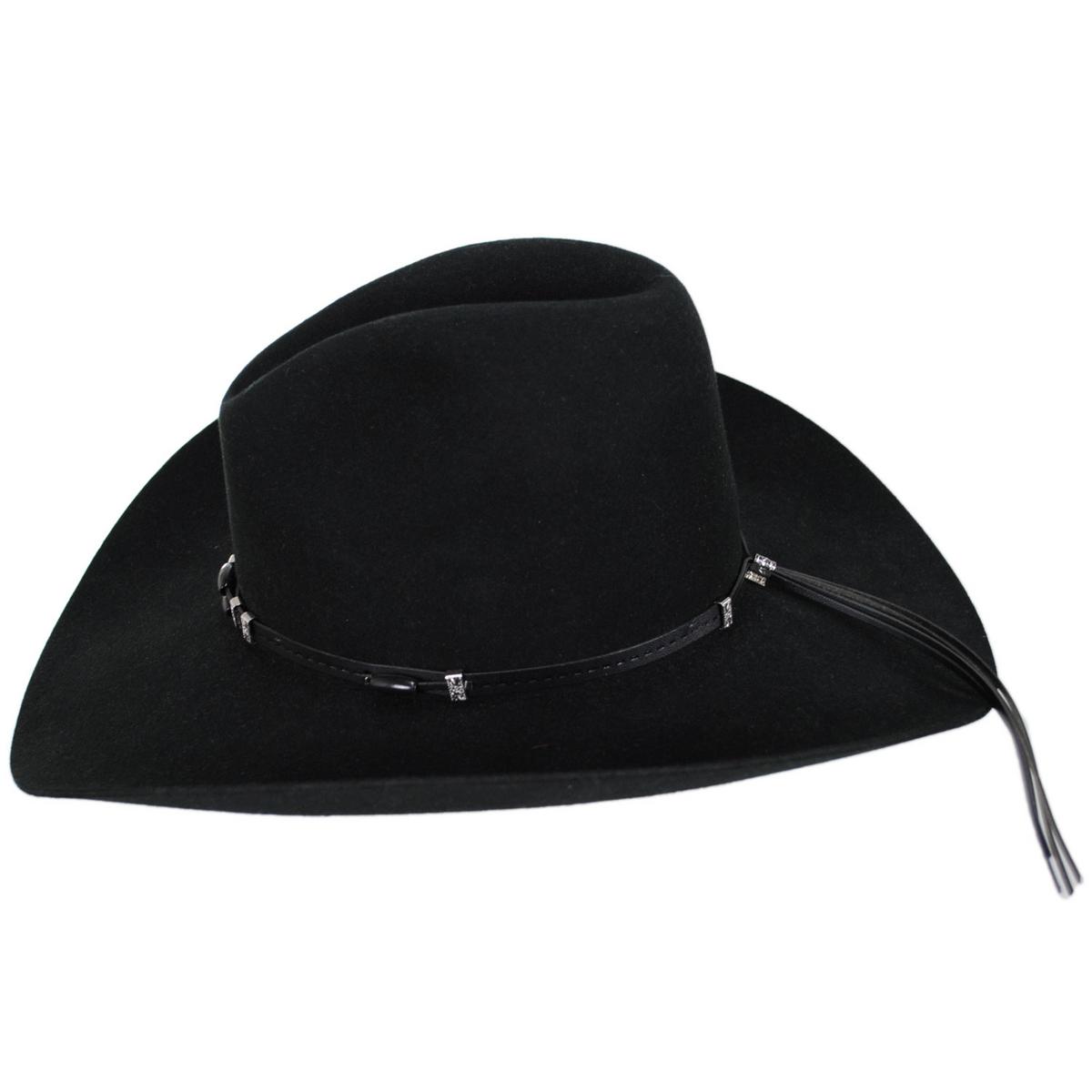 Resistol | Cisco Wool Felt Western Hat | 130648 | profile | BLACK