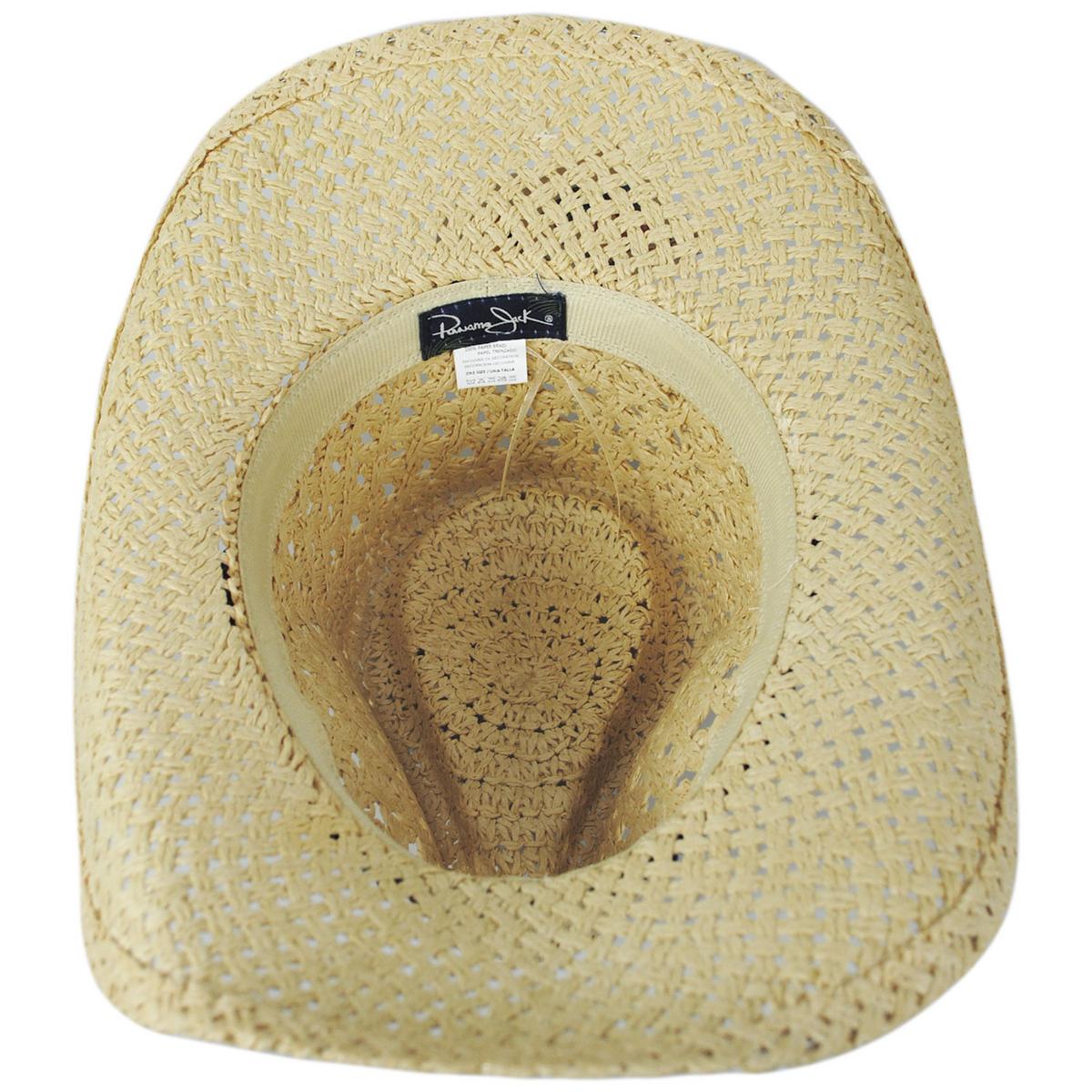 Panama Jack | Capybura Toyo Straw Western Hat | 102000 | under | NATURAL