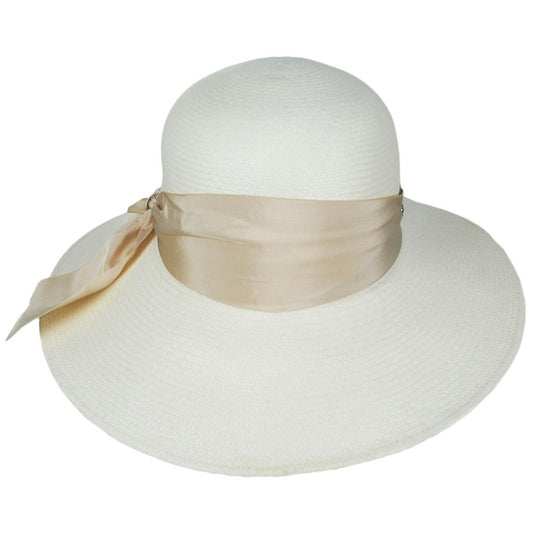 Helen Kaminski | Dusk Panama Straw Sun Hat | 120834 | front | CHALK/SAND