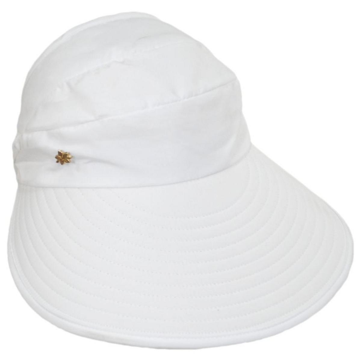 Cappelli | Queen Charlotte Pony Tail Face Framer Cap | 106433 | lead | WHITE