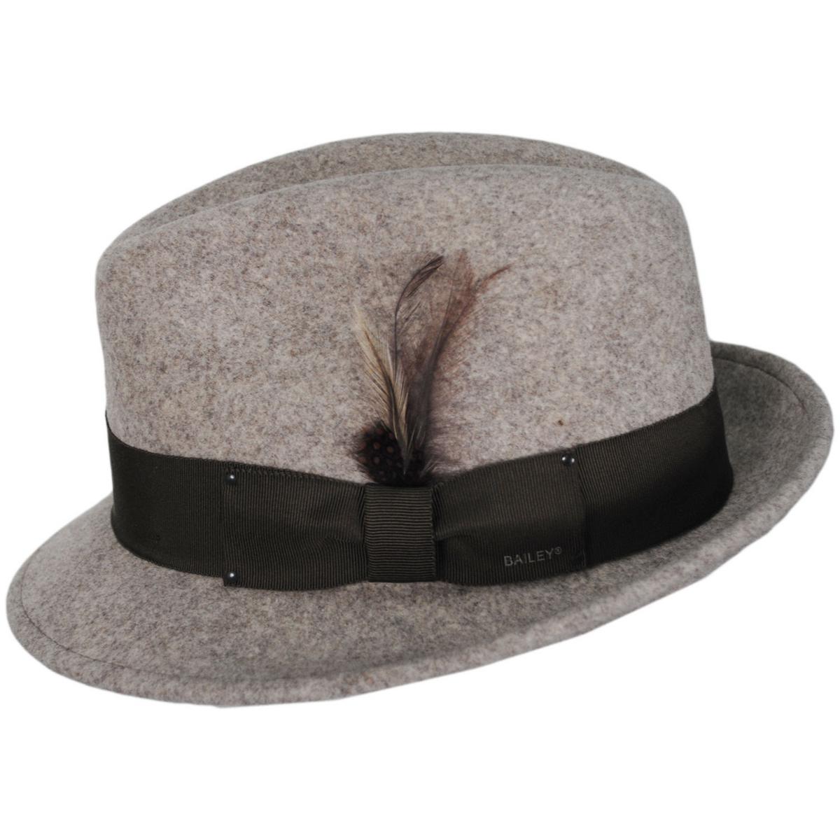 Bailey 1922 | Tino Wool LiteFelt Trilby Fedora Hat - Natural Mix | 130008FW22 | profile | NATURAL MIX