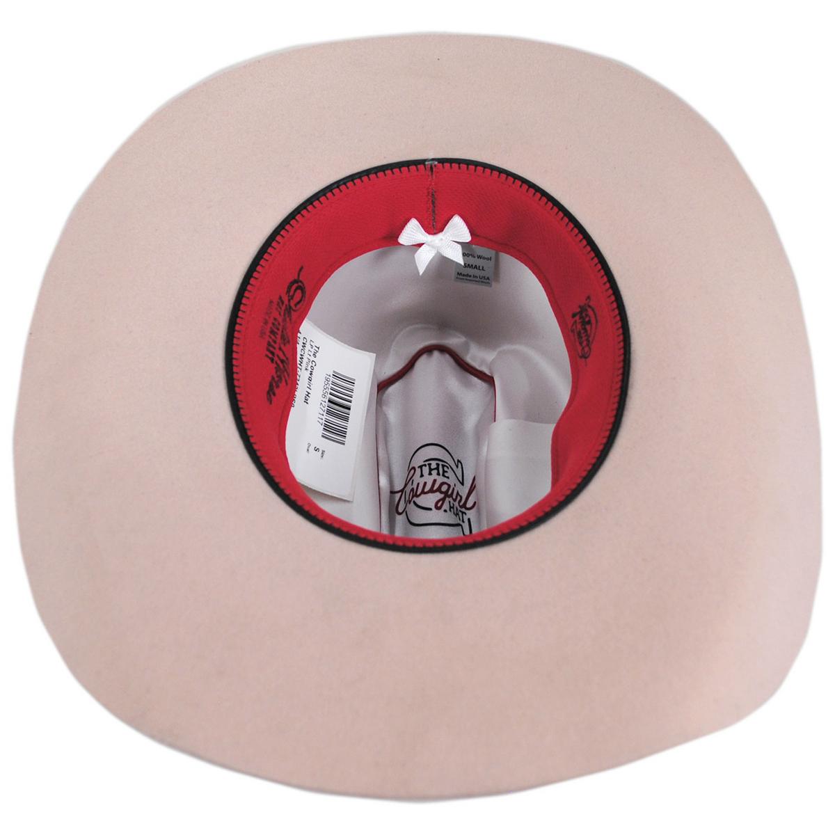 Charlie 1 Horse | The Cowgirl Wool Felt Western Hat | 124985 | under | LIGHT PINK