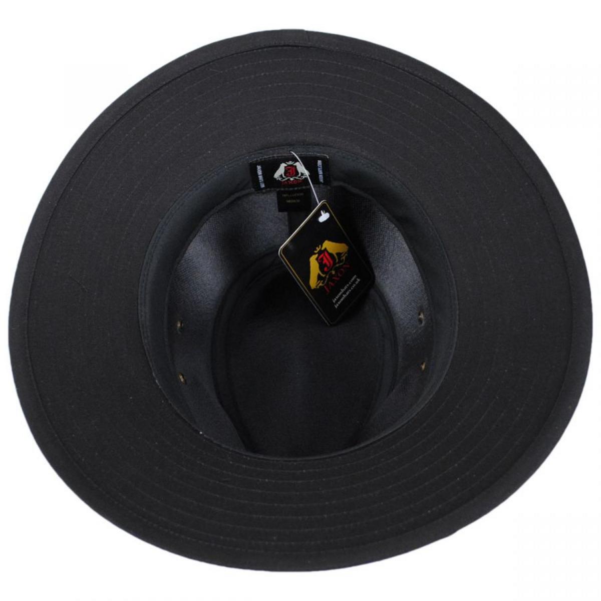 Jaxon Hats | Cotton Safari Fedora Hat | 147250 | under | BLACK
