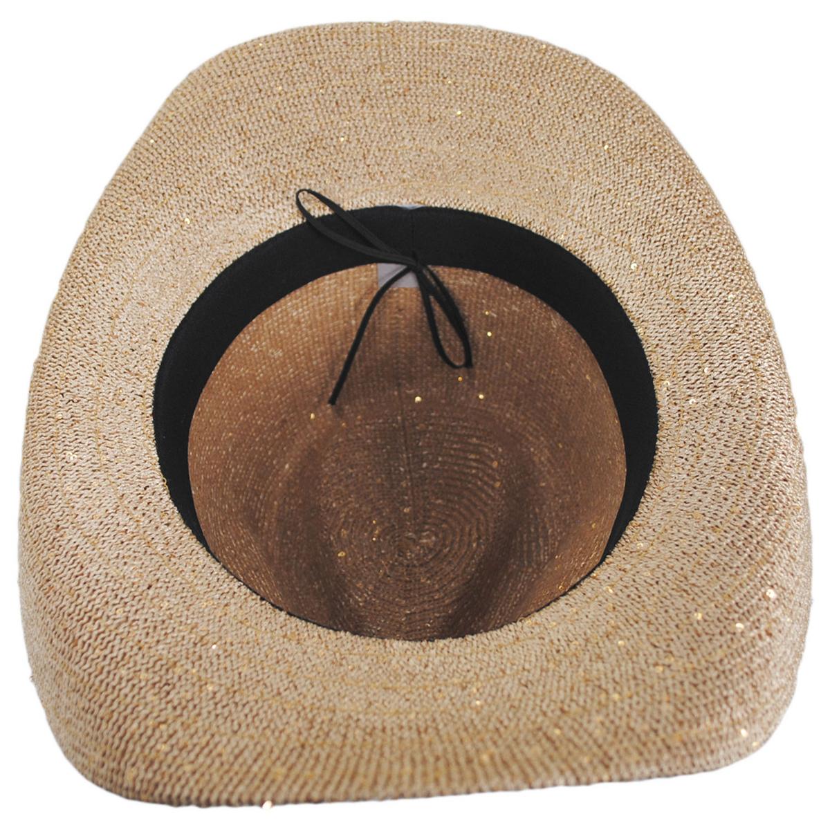 Jeanne Simmons | Brillar Knit Cowboy Hat | 106518 | under | NATURAL