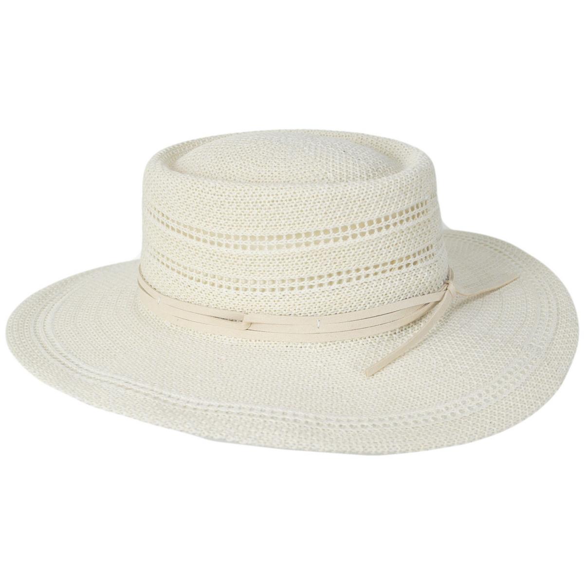 San Diego Hat Company | Jackson Knit Boater Hat | 108946 | profile | IVORY