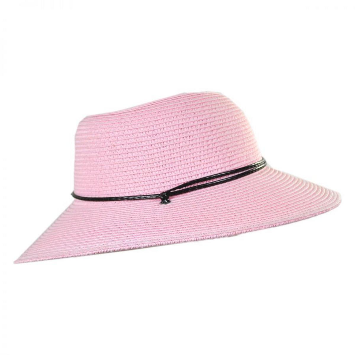 San Diego Hat Company | Kid's Chincord Toyo Straw Sun Hat | 505302 | under | LIGHT PINK