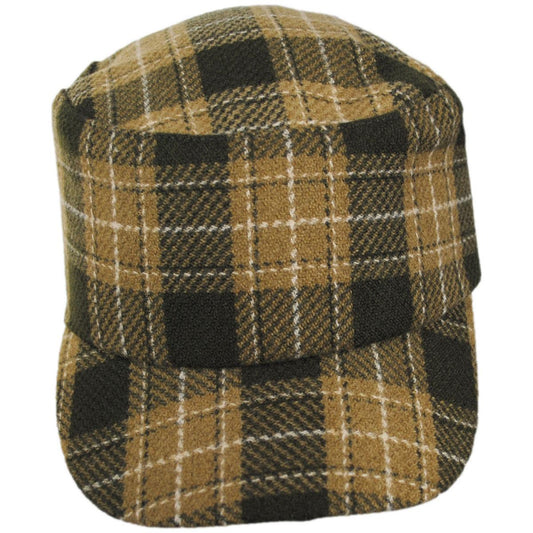 San Diego Hat Company | Cash Plaid Cadet Cap | 108662 | front | BROWN