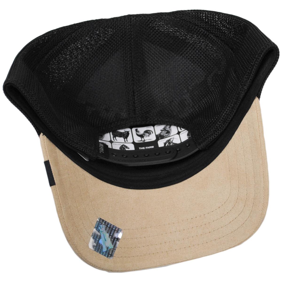 Goorin Bros | Warrior Suede Mesh Trucker Snapback Baseball Cap | 200720 | under | BLACK