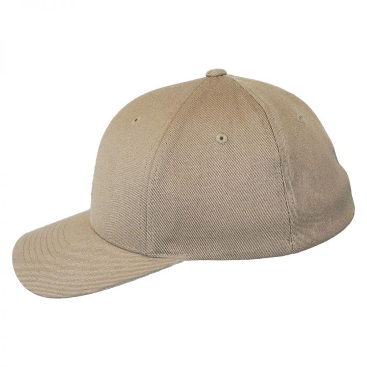 Kangol | Logo Wool Flexfit Fitted Baseball Cap | 201104 | profile | BEIGE