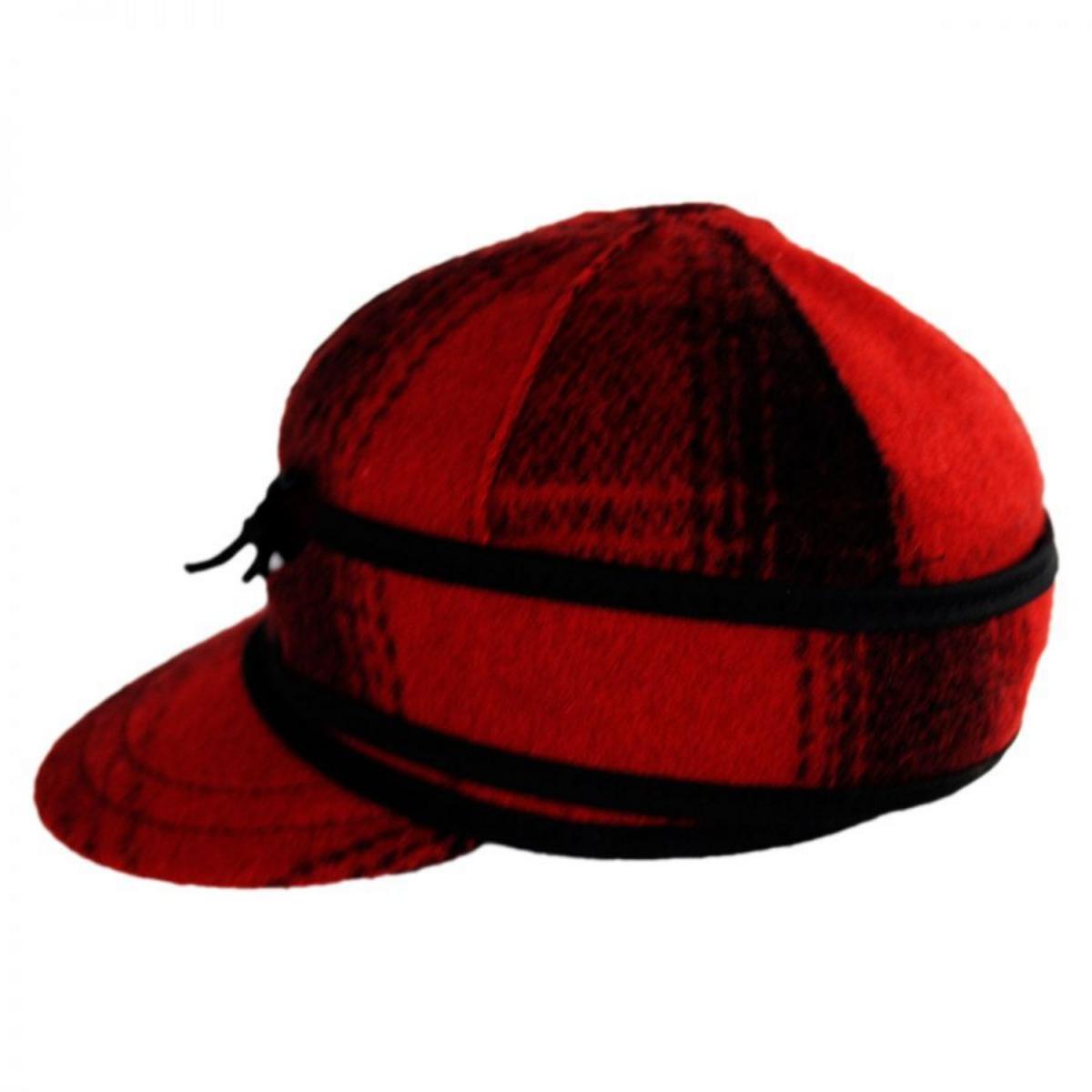 Stormy Kromer | Baby Lil Kromer Wool Cap | 508650 | profile | RED/BLACK