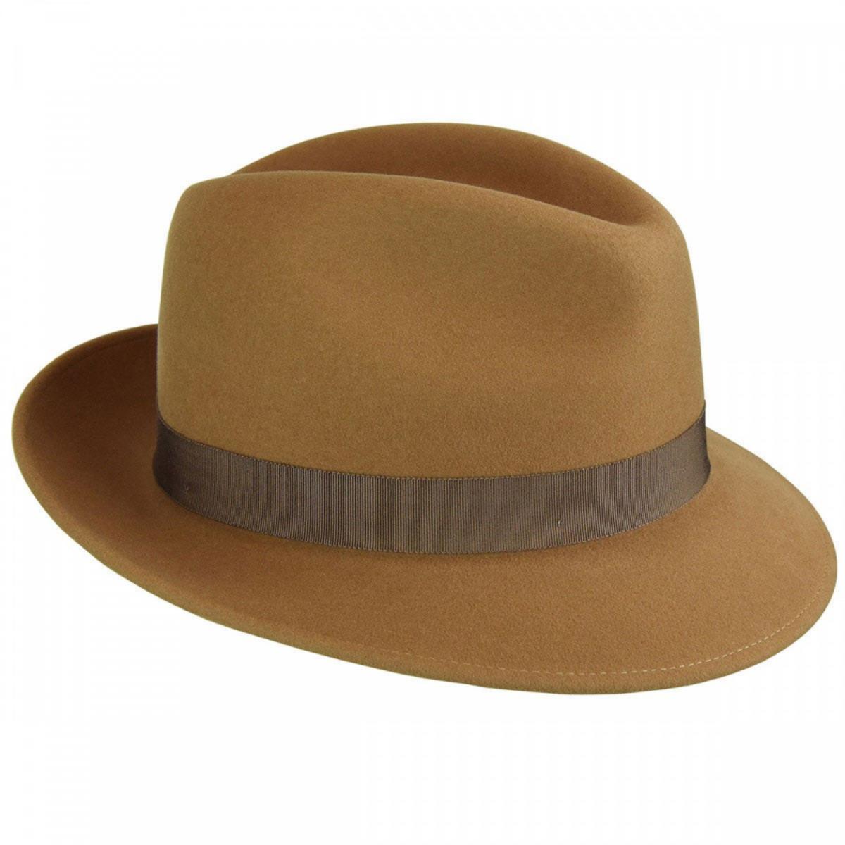 Bailey 1922 | Winters Elite Wool Felt Fedora Hat | 130168 | front | CAMEL