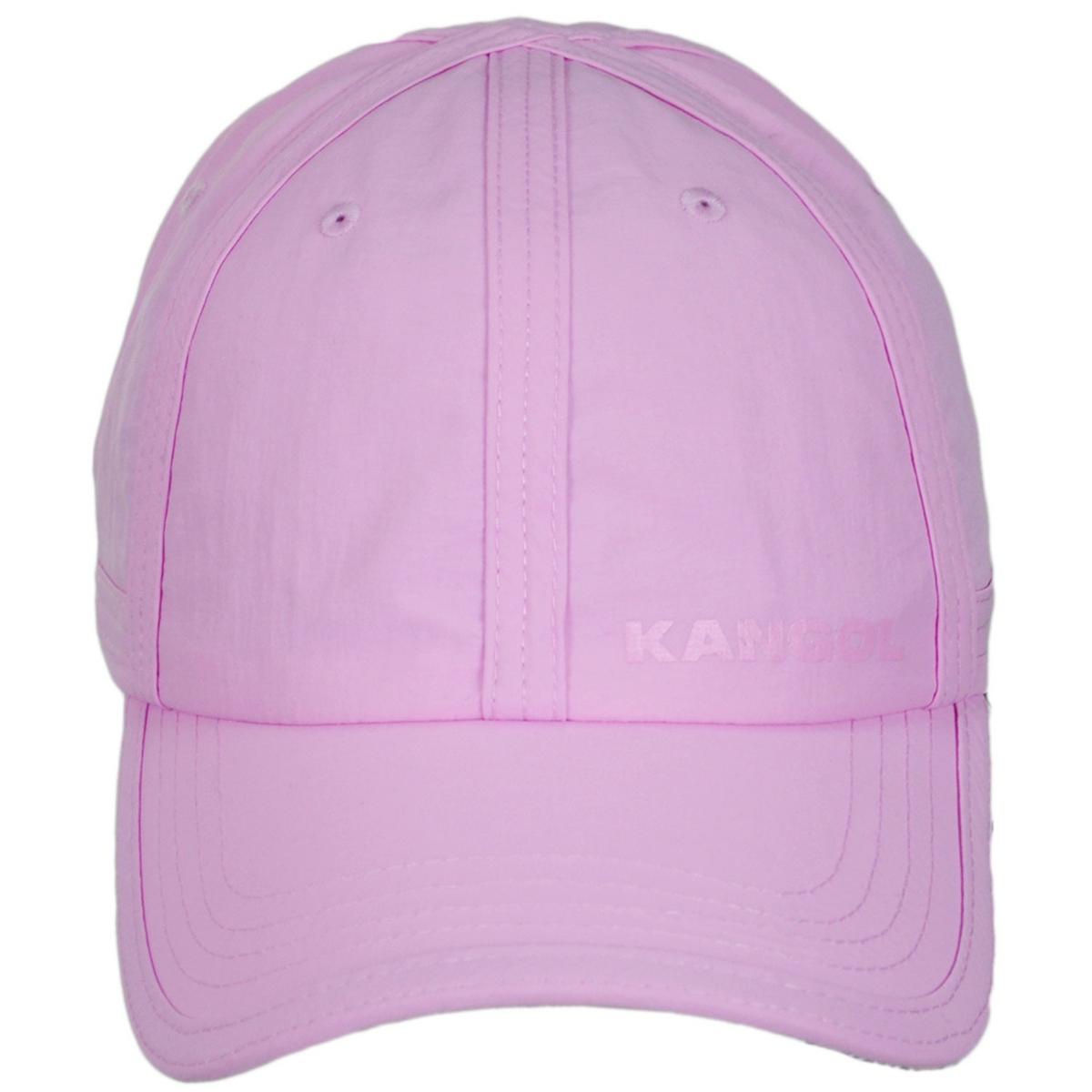 Kangol | Seams Out Nylon Fitted Baseball Cap | 201129 | front | PEONY PINK