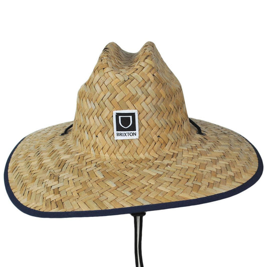 BRIXTON HATS | Beta Palm Leaf Straw Lifeguard Hat | 128339 | front | TAN