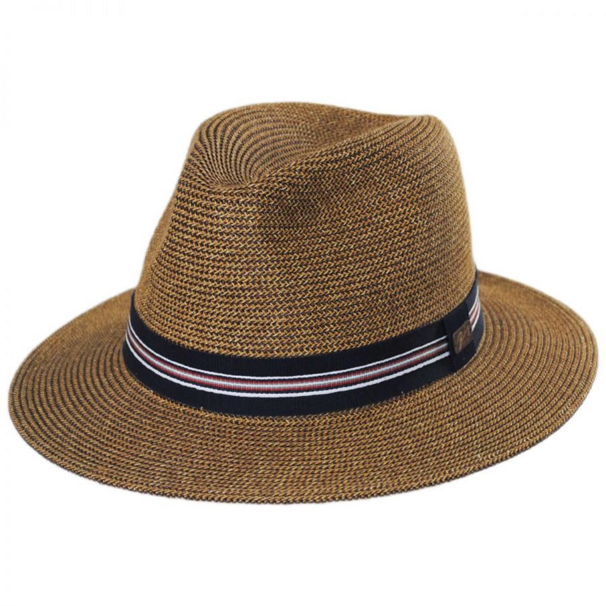 Bailey 1922 | Hester Toyo Straw Blend Fedora Hat | 127849 | lead | COPPER