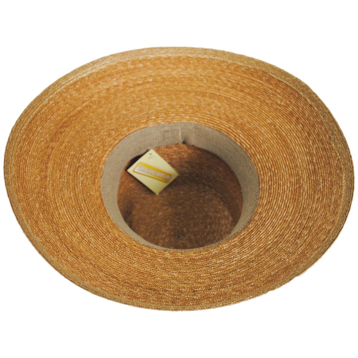 sur la tete | Holly Milan Straw Lampshade Sun Hat | 102232 | under | BLACK